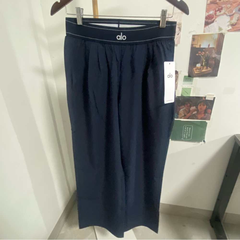 ALO Yoga Navy Wide-Leg Jumpsuit